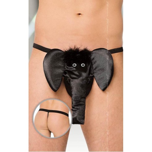 Lenjerie Fantezie Tanga Elefant, Negru, S/l