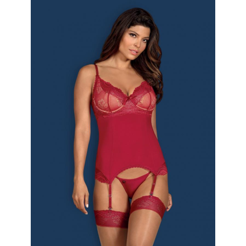 Corsete Corset Sexy Rosalyne - Rosu L/xl, S-m